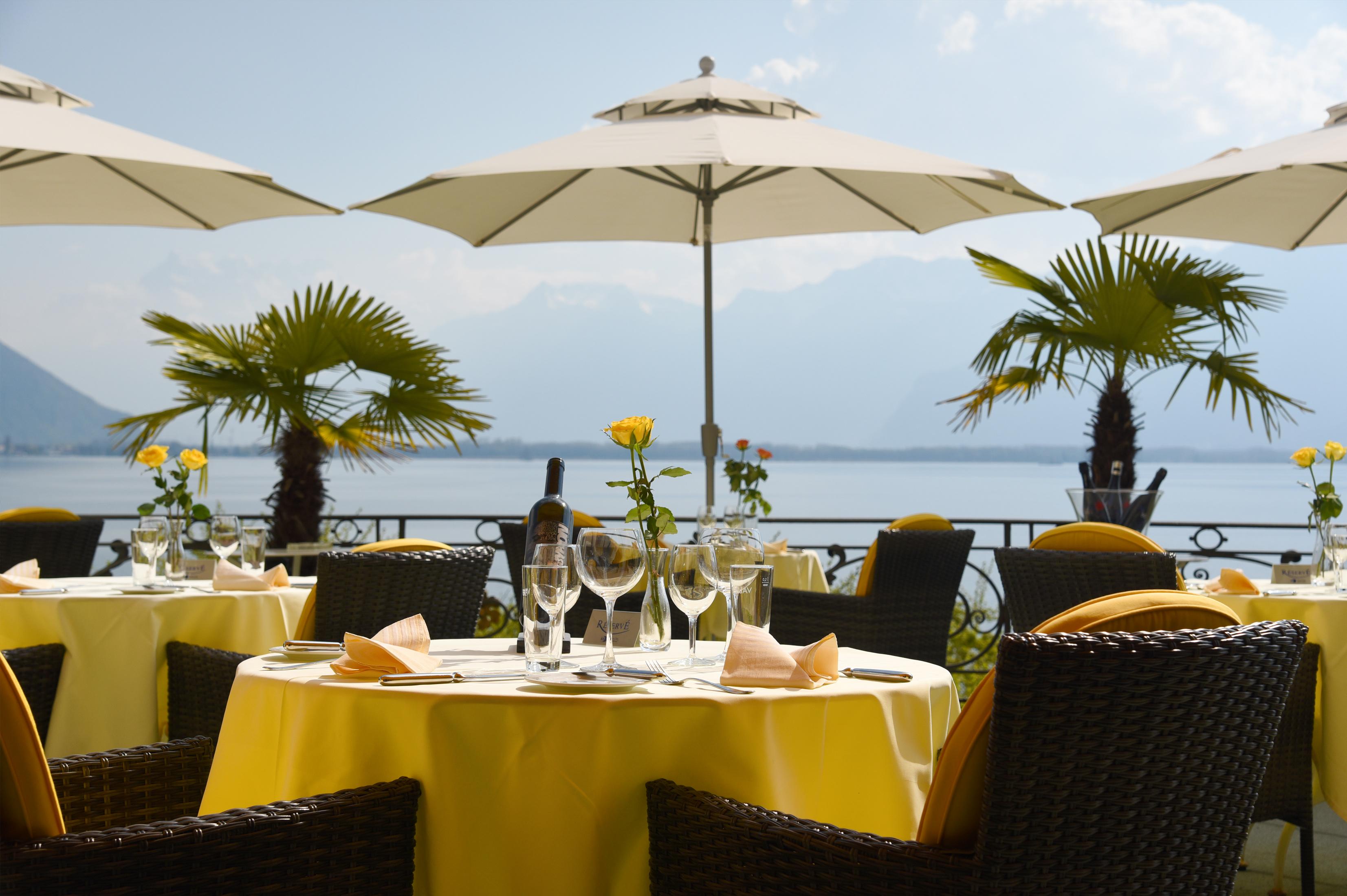 Golf Hotel Rene Capt Montreux Étterem fotó