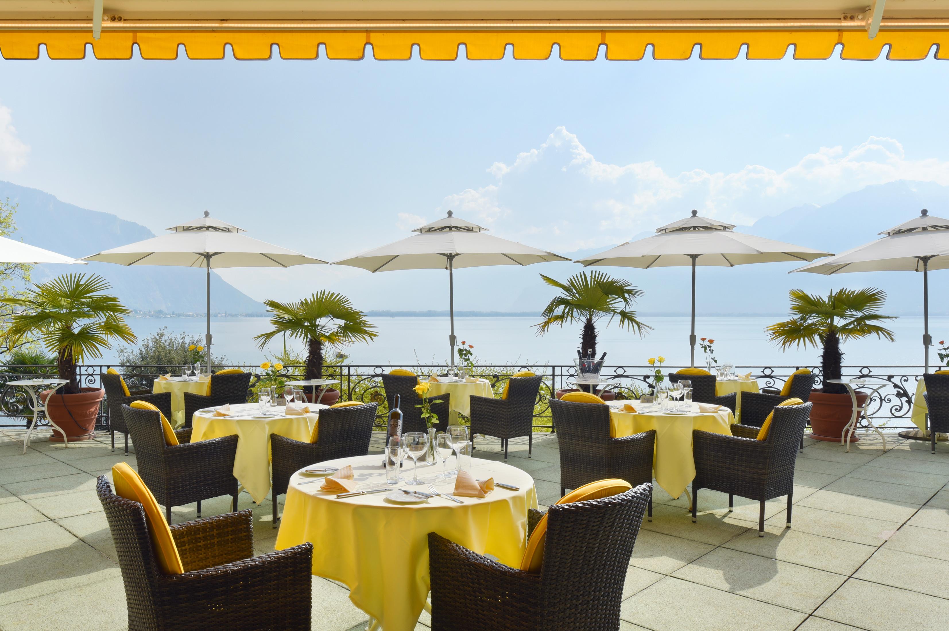Golf Hotel Rene Capt Montreux Étterem fotó