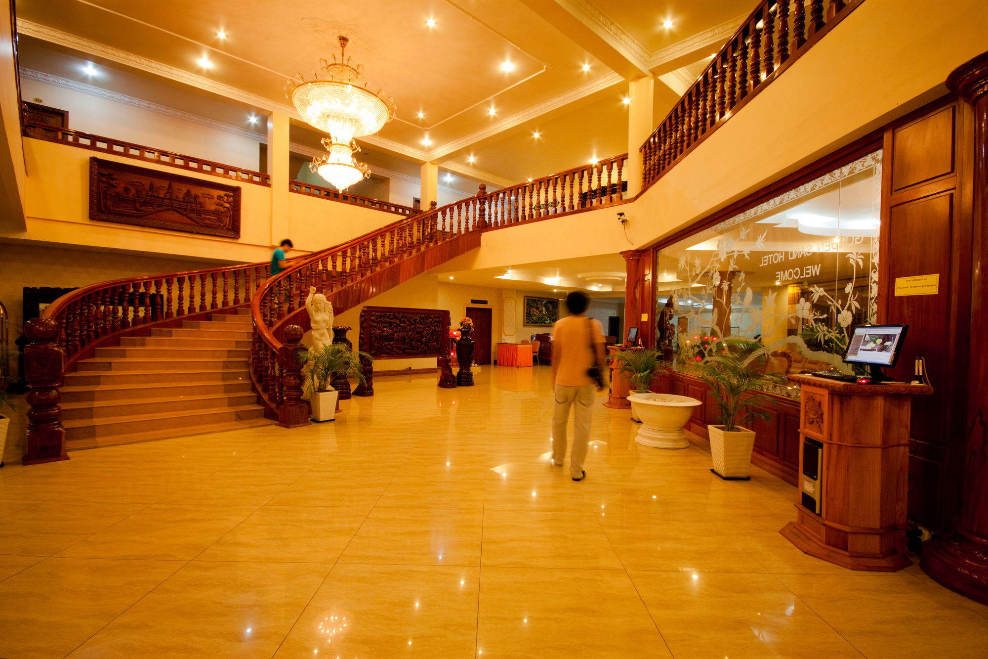 Golden Sand Hotel Sihanoukville Beltér fotó