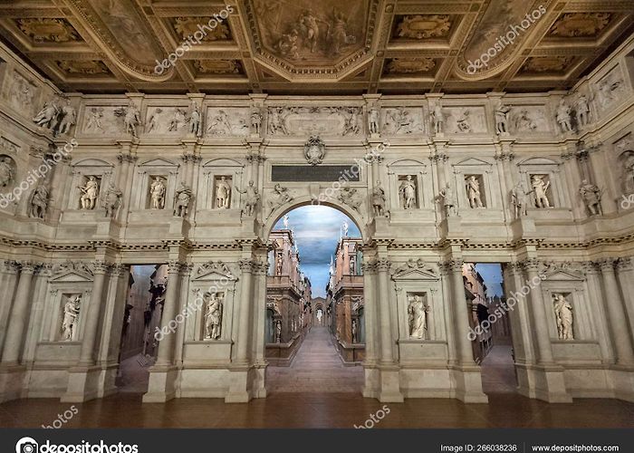 Olympic Theatre Vicenza Italy December 2018 Interior View Olympic Theatre Teatro ... photo
