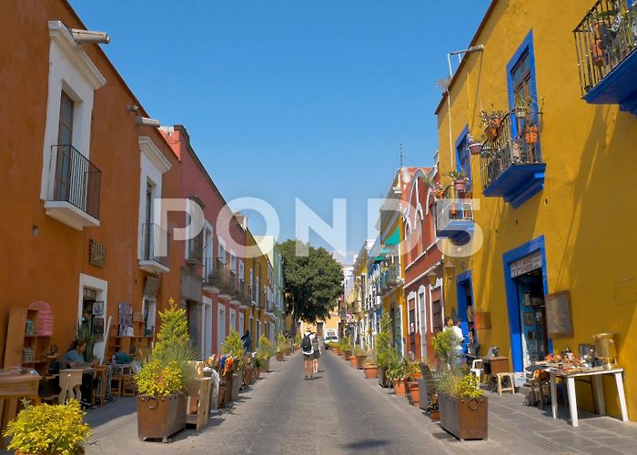 Alley of the Frogs Colorful Mexican street Alley of the Fro... | Stock Video | Pond5 photo