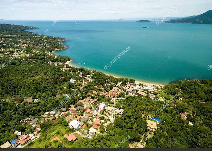 Curral Beach Aerial View of Ilhabela Stock Photo by ©gustavofrazao 138493274 photo