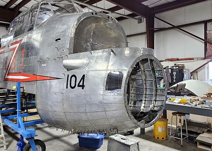 British Columbia Aviation A Avro Lancaster Mk. X, FM104, being restored to post-war Martime ... photo
