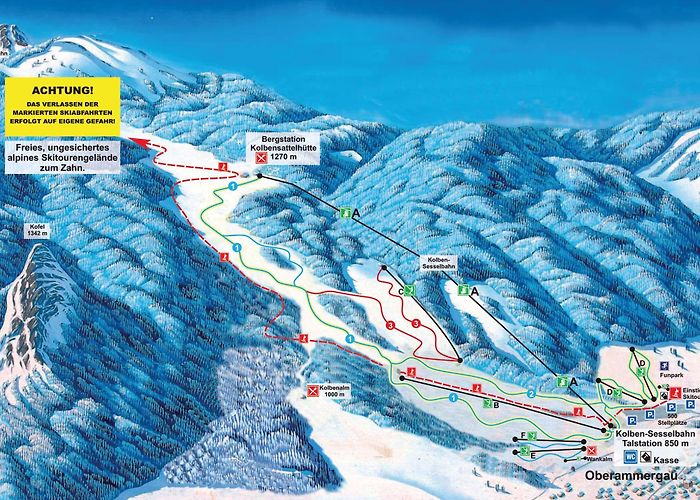 Kolben Sesselbahn Kolbensattel Oberammergau • Other Points » outdooractive.com photo