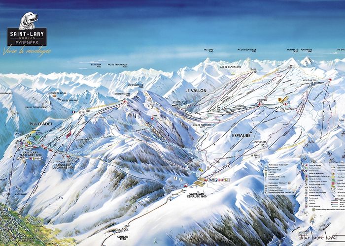 TS L'Adet BERGFEX: Ski resort Saint Lary Soulan - Skiing holiday Saint Lary ... photo