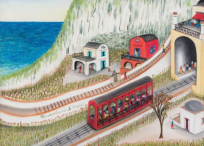 Funicolare di Capri Carmelina di Capri (Capri 1920 - 2004) Funicolare/ trenino, 1972 ... photo