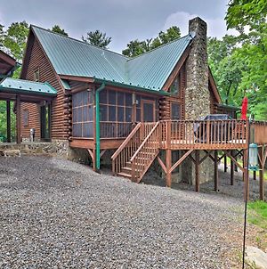 Purlear Luxury, Spacious Log Cabin With Mtn Views! Exterior photo