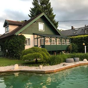 Haus In Anif Bei Salzburg Mit Sauna Und Garten Mit Badeteich Exterior photo