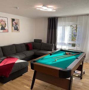 Premium Apartment 90Qm 3 Zimmer Kuche, Balkon, Billardtisch, Garage, Badewanne, Smart Tv Ulm Exterior photo