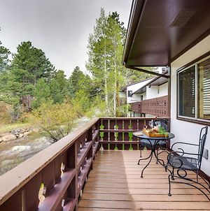 Estes Park Condo Rental Balcony With River Views! Exterior photo